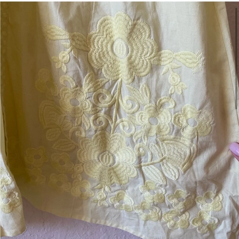 Julia Amory coatue caftan midi dress, yellow, size M - Picture 2 of 4